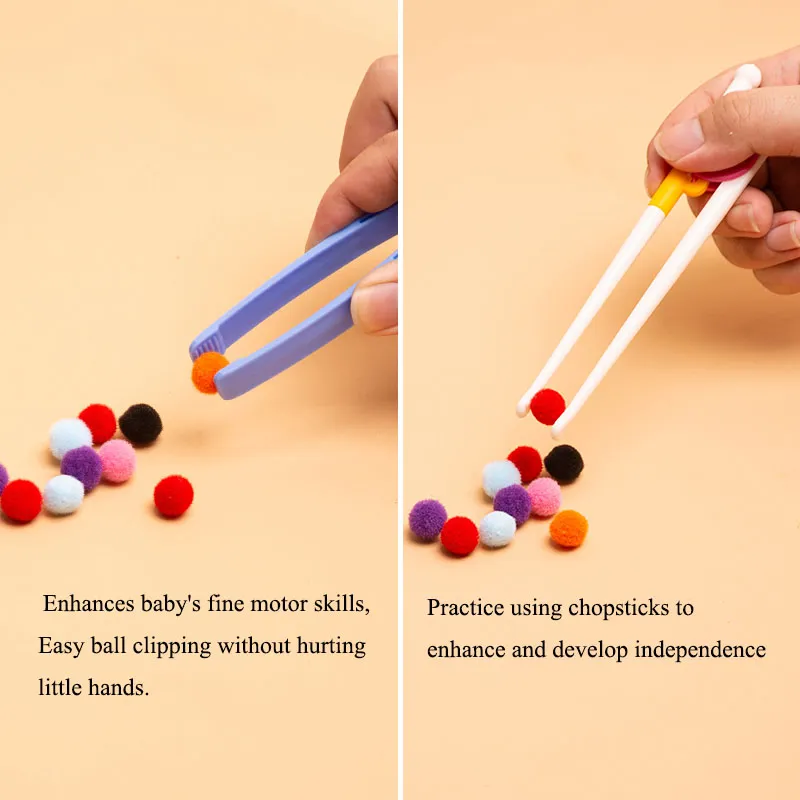 Five Test Tubes Clip Bead Toys, Exercise Focus, Baby Hand Fine Motor Color Cognitive Educational Toys Christmas, Halloween Gift