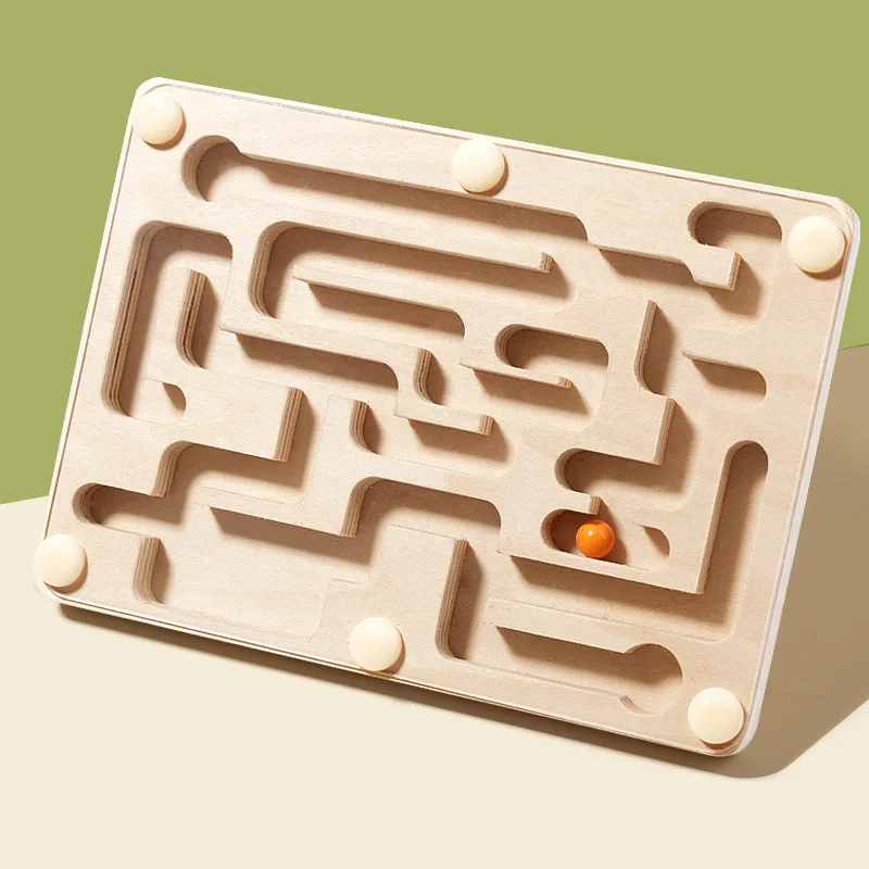 Hot Sell Baby Balance Rolling Ball Maze Board Labyrinth Challenge Logical Thinking Training Puzzle Game Educational Toys