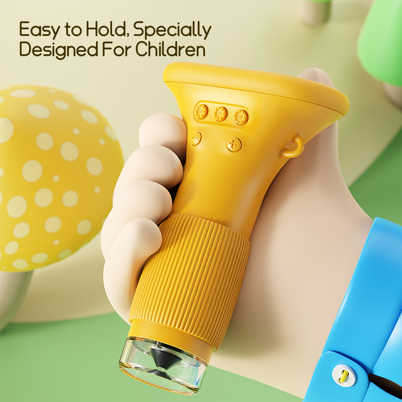 Nature Exploration Toys Educational STEM Kit Pocket Magnifier with Light for Science Discovery Children's Gifts Kid's Microscope