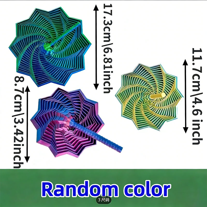 3D Printed PLA Material Stress-relieving Fingertip Spiral Radish Tower Expanded Sensory Fidget Toy With Customized Color Sizes