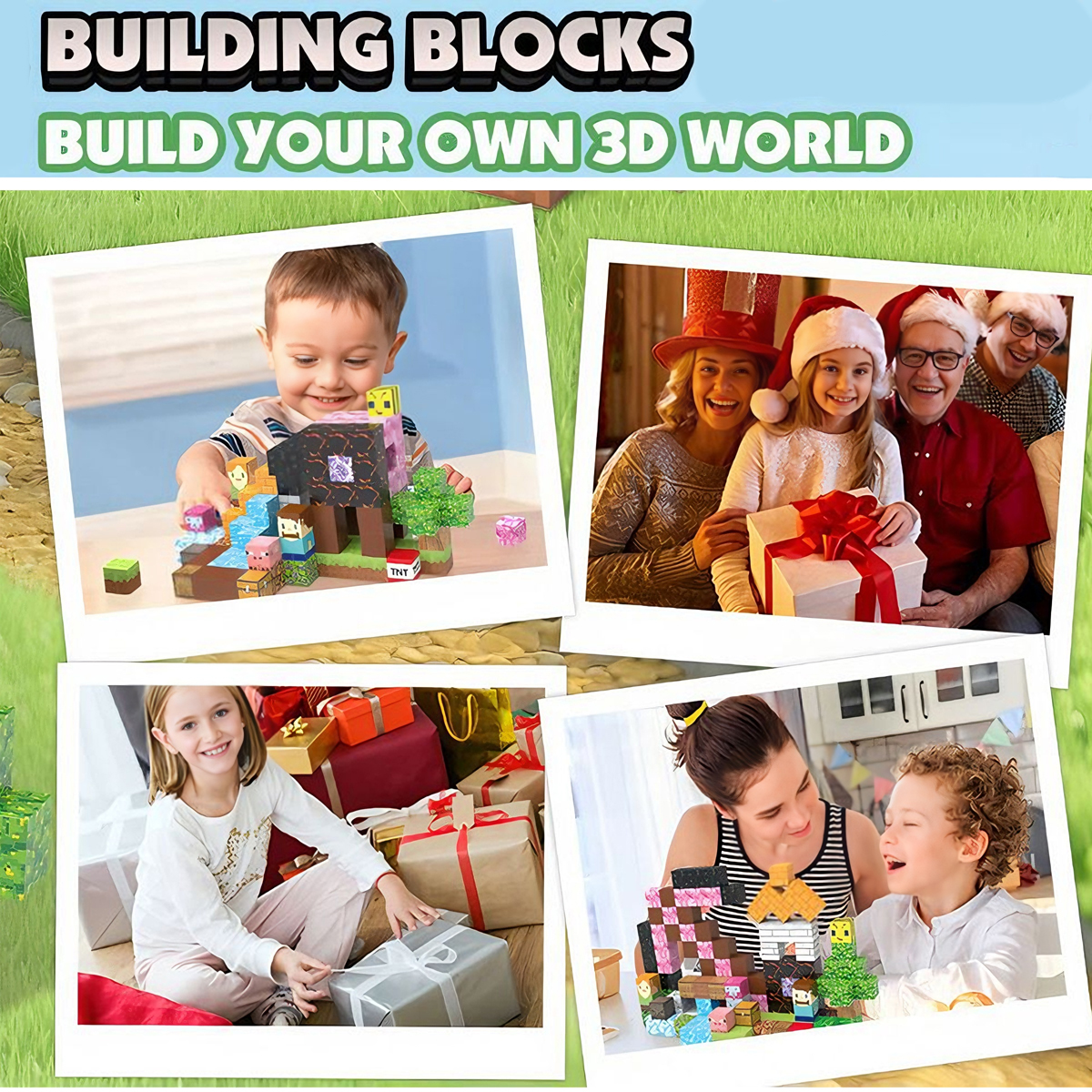 Hot Sale My World 120 PCS Square Building Block Cube Moc Creative Building Block Sets STEM Toy Educational Toys for Gift