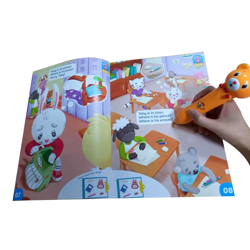 Children's Educational Talking Pen Preschool Language Learning Toy for 3-6 Years Battery Powered Plastic Material