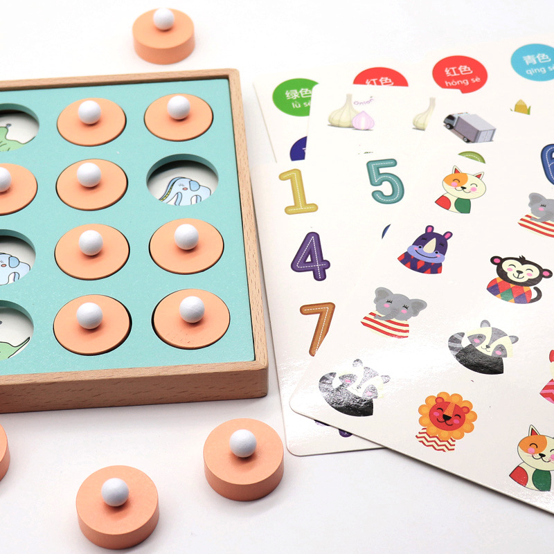 Children Early Educational Development Color Cognitive Skill Memory Chess Toys