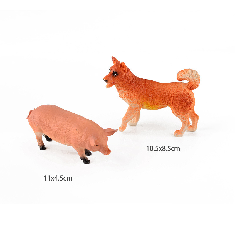 Pvc Customized Color Sheep Figurines Realistic Farm Animal Kids Educational Toys Plastic Crafts Sheep Figures Set for Kids