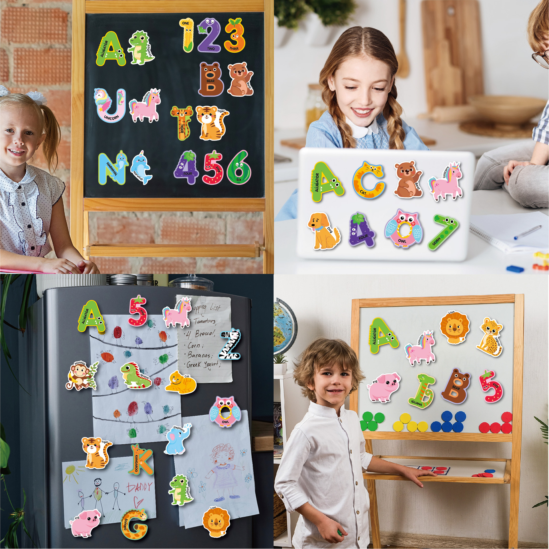 Classroom Teaching Aid, Reusable Magnetic Puzzle &amp; Drawing Board 51-100 Pc Customizable for Kids Learning Ages 5-7