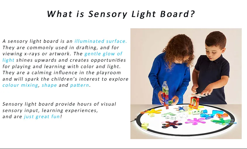Kids Educational Learning Toys Sensory Play Light Panel Montessori Toy