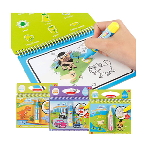 Hot Sale Reusable Magic Water Drawing Coloring Book Kids Sensory Early Education For Children Birthday Gift Montessori Toys
