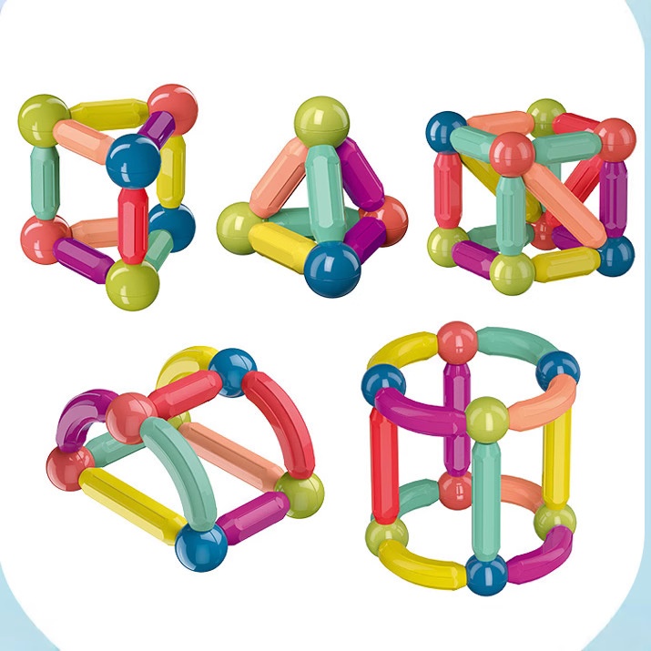 51 Variant Magnetic Rod Children's Assembled Magnetic Building Blocks Early Education Puzzles Factory Stock Wholesale