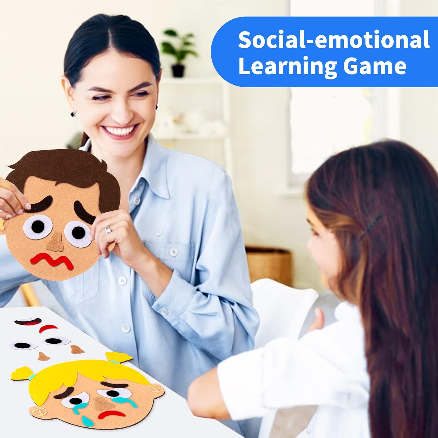 Custom Felt Sensory Board Games Social-Emotional-Learning Activities for Kids 6+ Autism Educational Speech Therapy