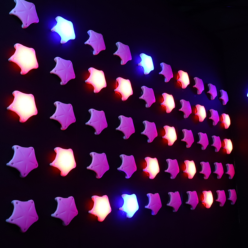 Interactive Activate Game Room Climbing Wall Led Climbing Holds Led