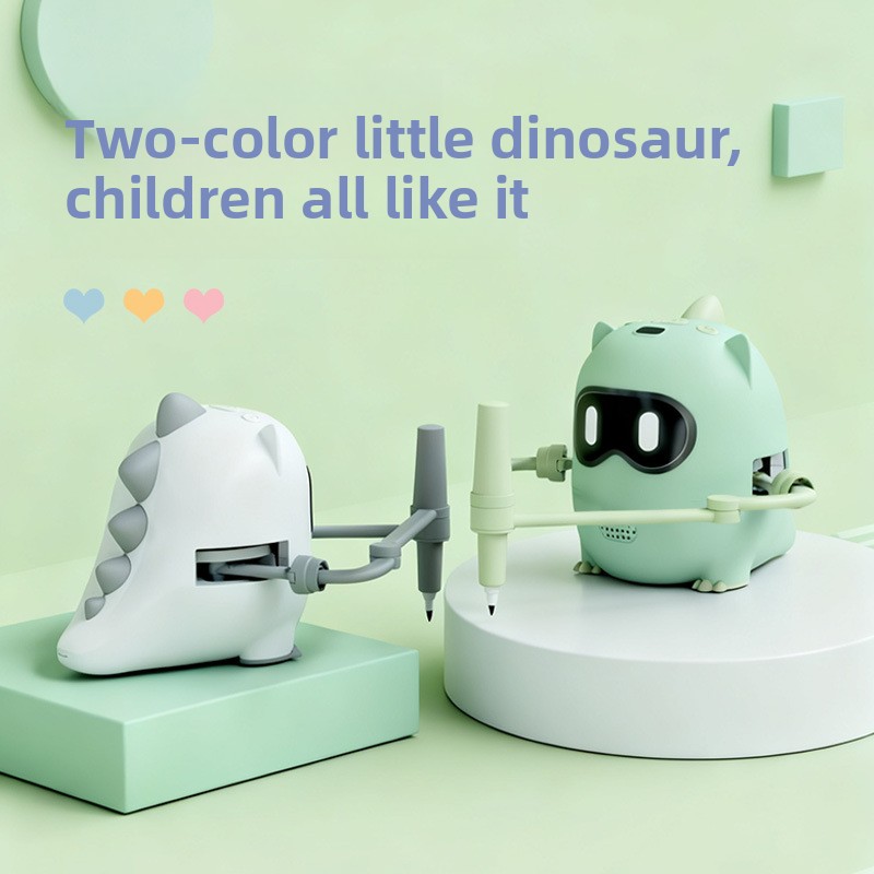 Cross-border Hot-selling Upgraded Drawing &amp; Painting Robot Educational Intelligent Toy For Toddlers Plastic Lithium Battery
