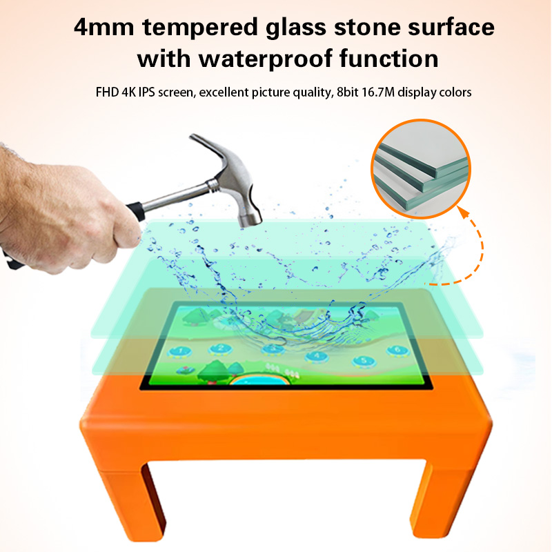 Interactive Teaching Touch Table For Kids With Colorful Learning Cases, Educational Play Table For Children's Early Learning