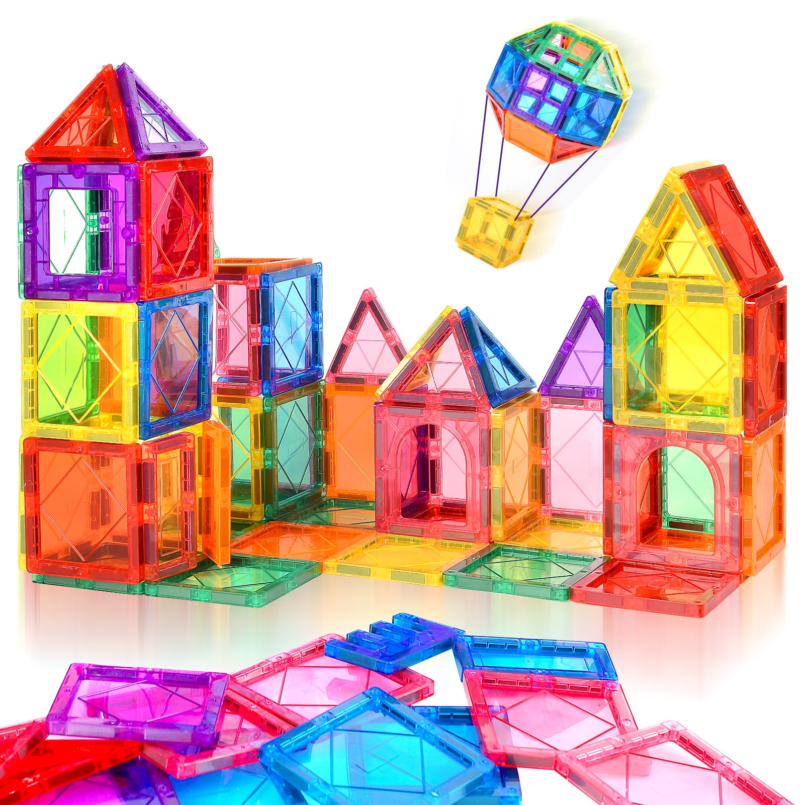 20pcs Cheap High Quality Children Educational Toys 3d Magnetic Building Blocks Tiles Toy Sets