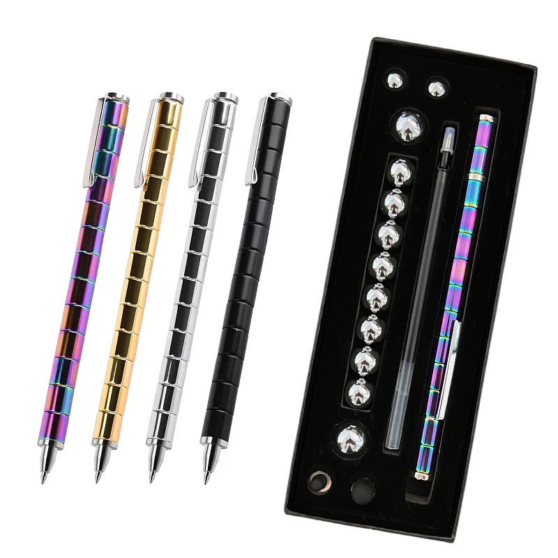 Multi-Color Purple Style Magnetic Fidget Pen Children Kid Toy Customized Logo Christmas Gift Medium Size Magnet Toy Functional