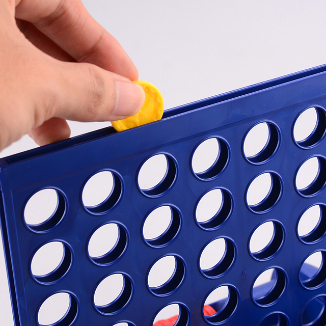 Portable Games Connection 4 Classic Grid 4 in a Row Game Strategy Board Games for Kids 2 Player for Family and Kids