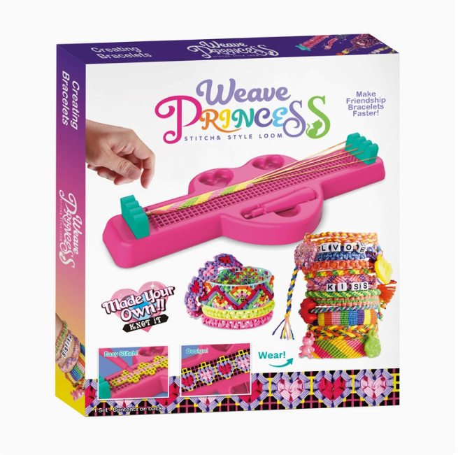 2026 Hand Rope Braider Toy 2 in 1 Hand Rope DIY Children's Educational Braiding Bracelet Toy Set