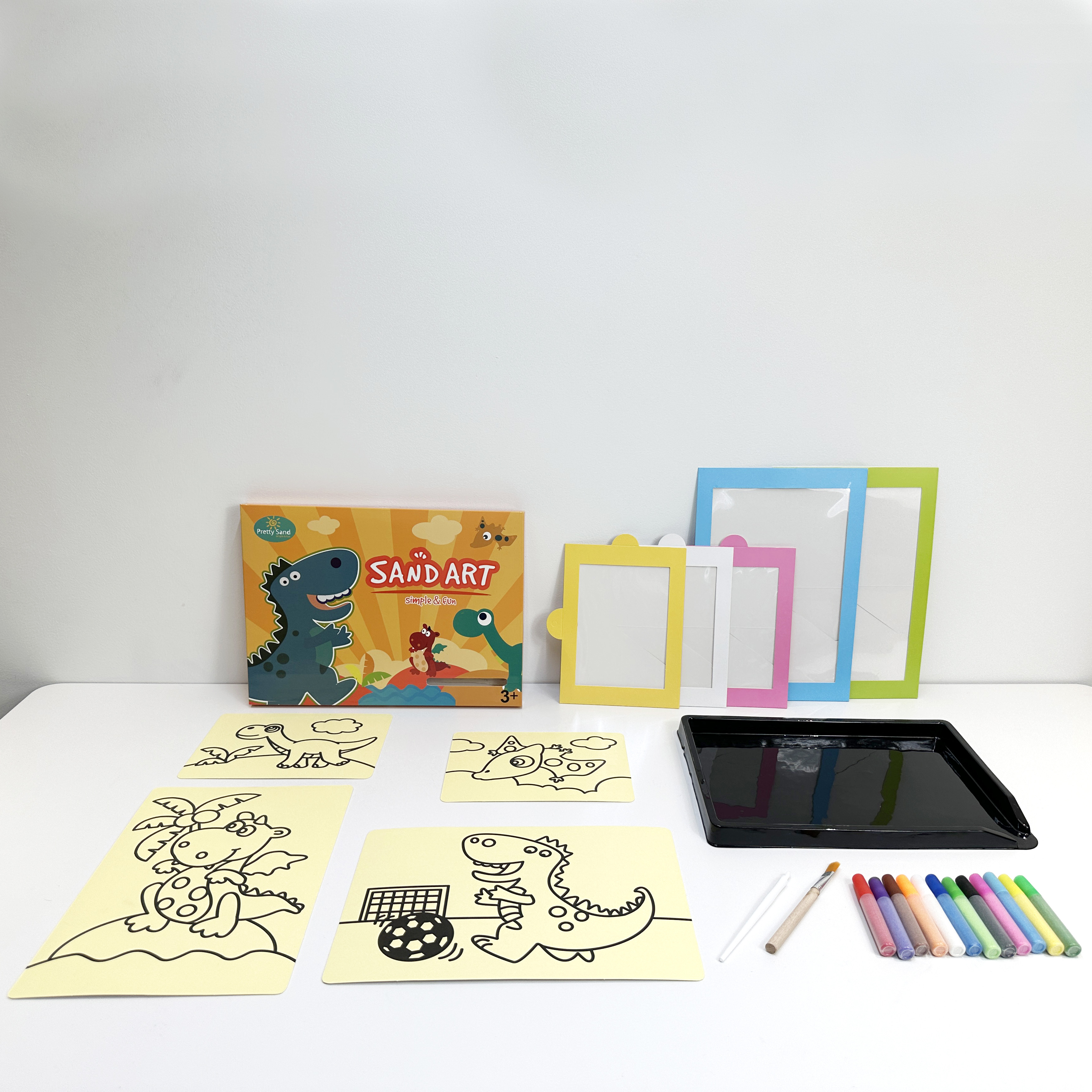 Children Early Educational Learning Creative Toy DIY Crafts Art Drawing Cards Pictures Kits Animals Sand Painting for Kids
