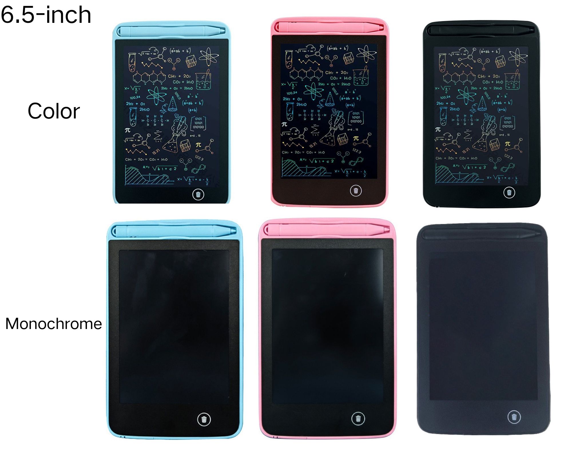 8.5 10 12 16Inch Electronic Digital Writing Color Screen Kids Lcd Memo Pad Erasable Writing Tablet Children's Puzzle Toys