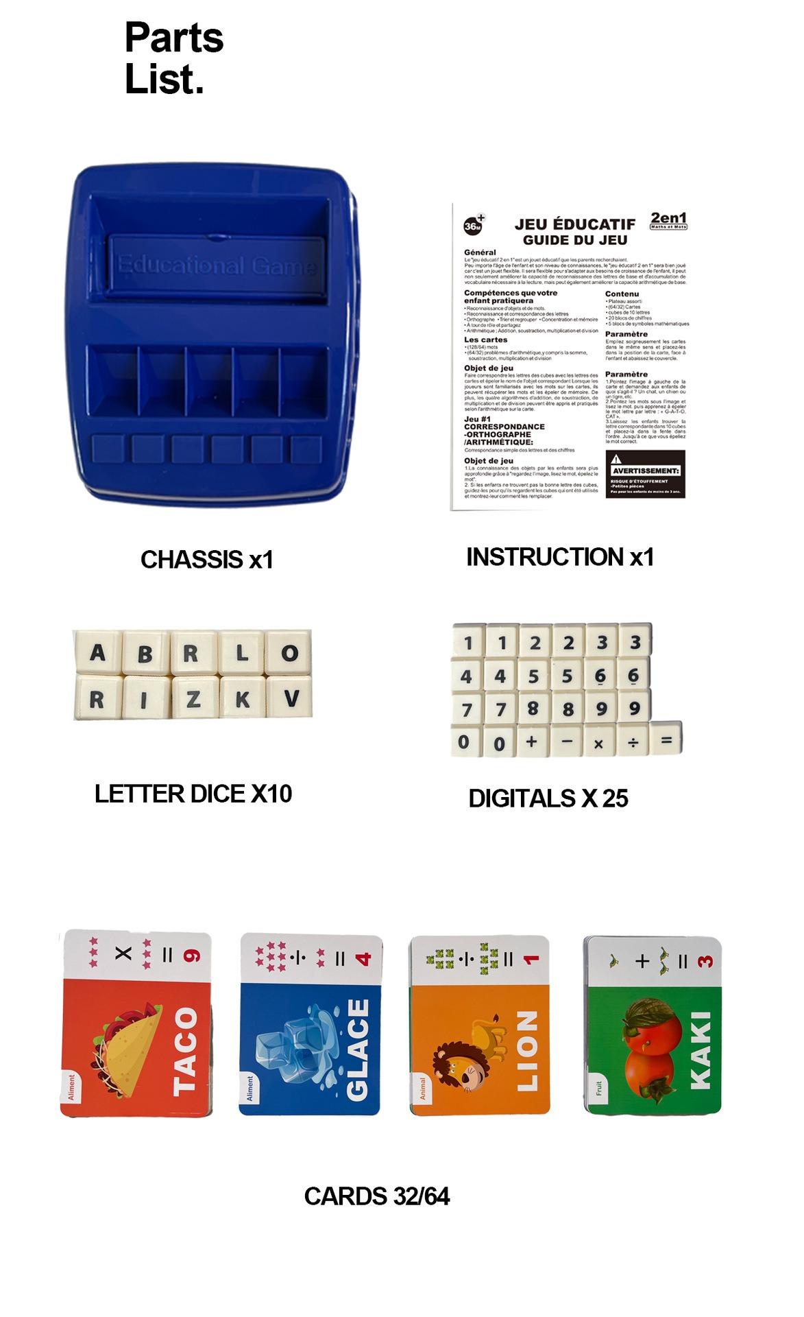 French Alphabet Machine a Language Learning Tool for Early Childhood Education Spelling Words Flashcards and Math Calculation