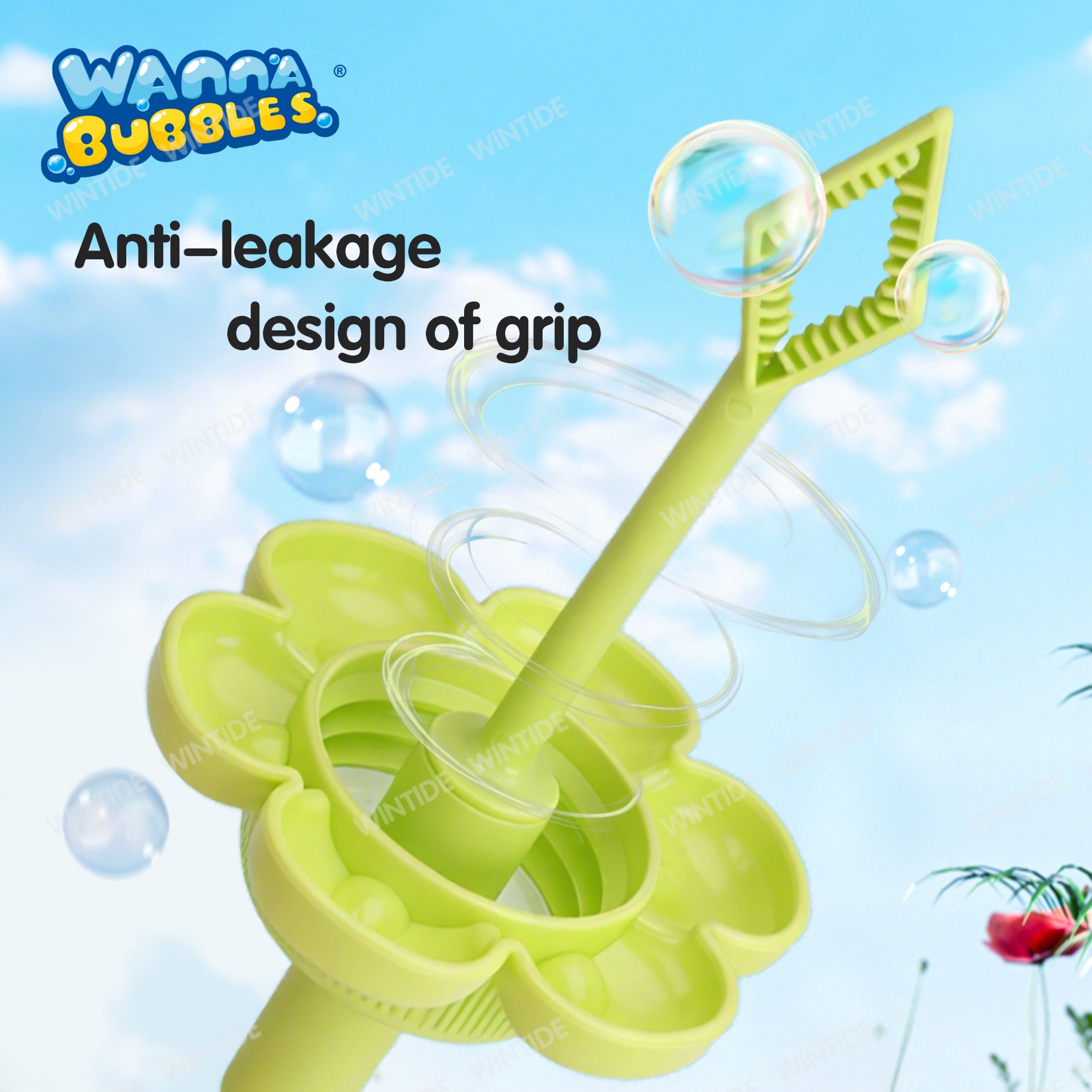 WANNNA BUBBLES Portable Fruit-Themed Bubble Wand Toys Outdoor Bubble Stick Bubble Wand Toys