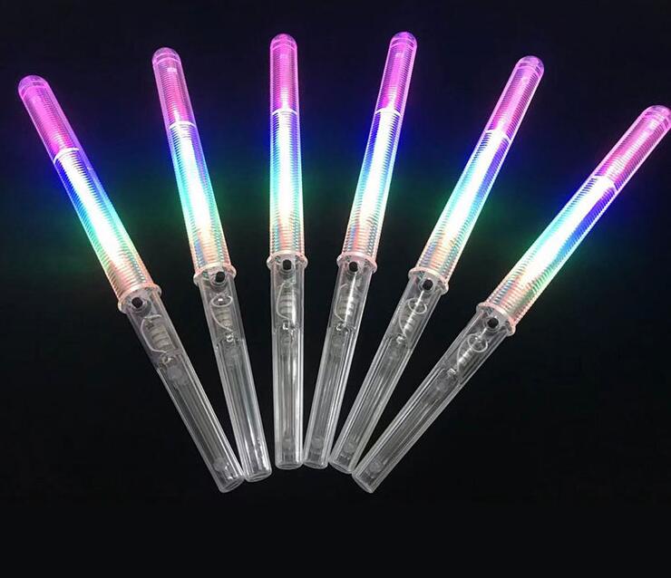 LED Cotton Candy Cones Colorful Glowing Marshmallow Sticks Glowing Luminous Marshmallow Cone Stick Party Favors Christmas Supply