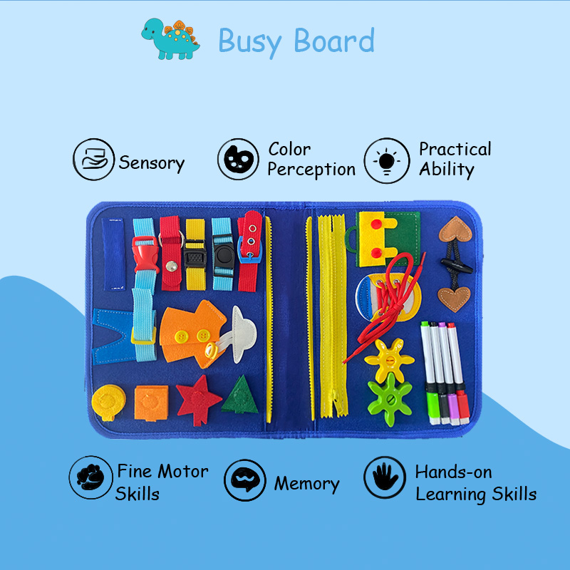 Preschool Montessori Toys Educational Toddler Toys Learning Busy Board for Toddlers