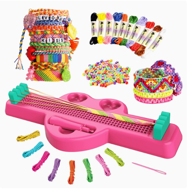 2026 Hand Rope Braider Toy 2 in 1 Hand Rope DIY Children's Educational Braiding Bracelet Toy Set