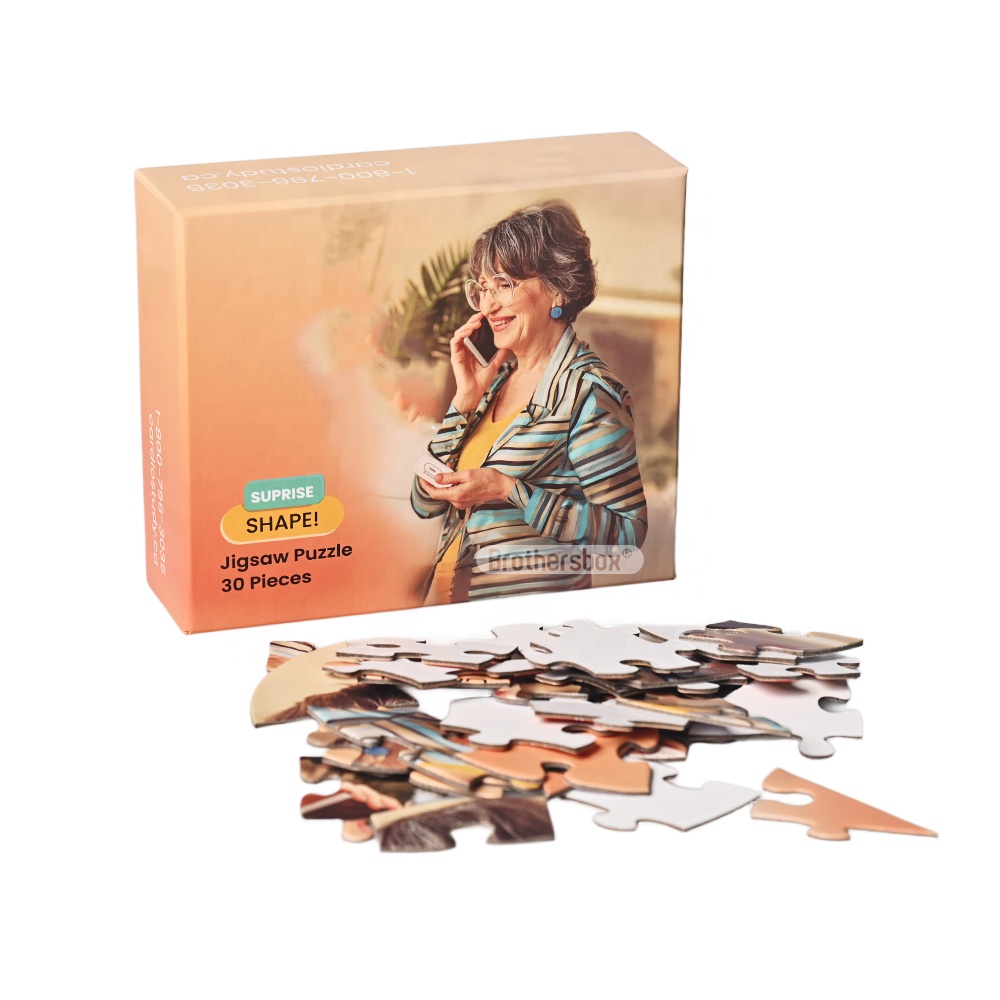 Hot Sale Print Personalized 30 Pieces Kids Creative Diy Educational Toy Jigsaw Puzzle for Family Children