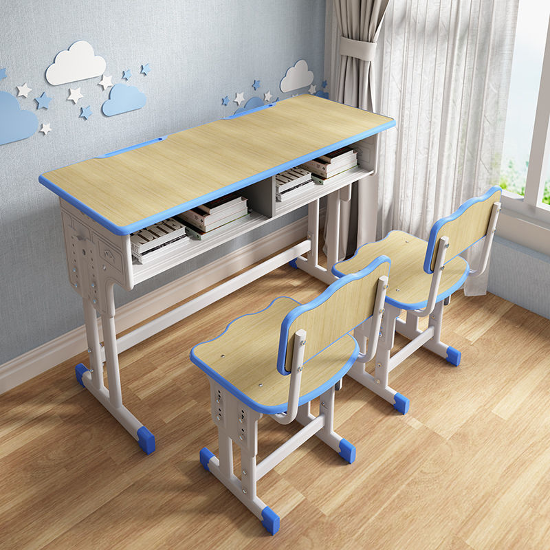 Elementary School Stem Classroom Student Desk Double Seat Desk And School Class Chair Chair To Study School Desk Wood Furniture