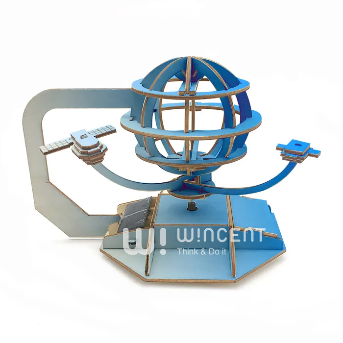 STEM Educational Kit Building Science Experiment Toy Shaking Fan Solar-Powered Helicopter DIY Wooden Gift for Boys Girls