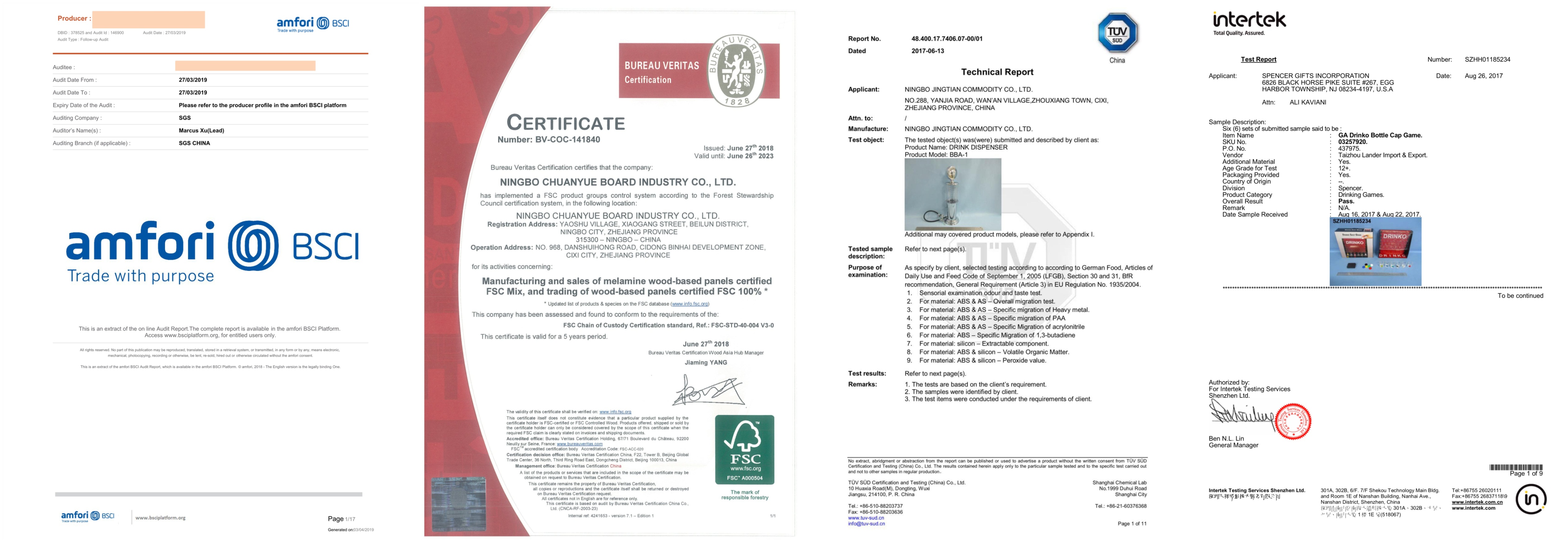 Certifications