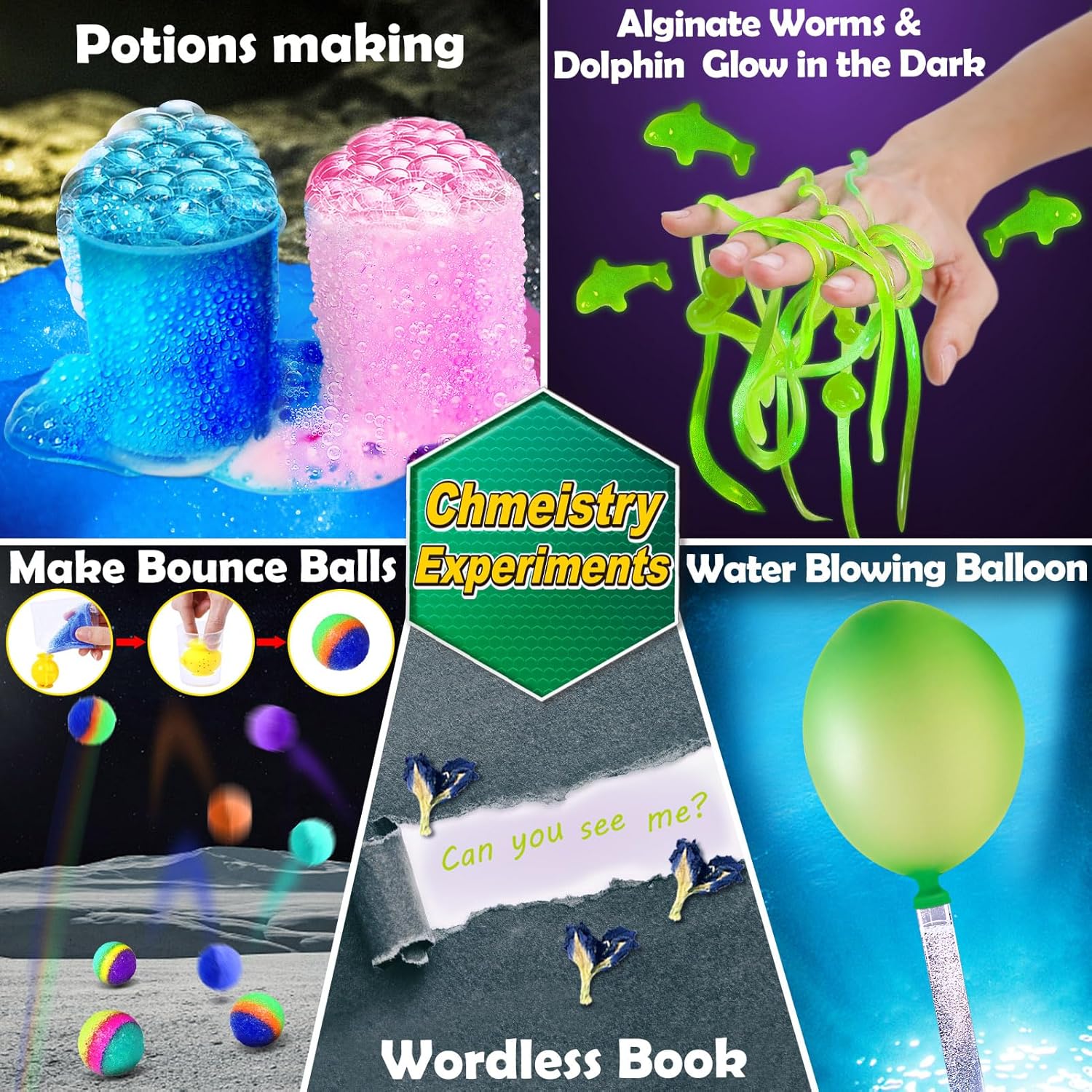 150 Experiments Plush Science Kits For 7-9Y Kids Steam Educational Project Toys Unisex Birthday Gifts Volcano Chemistry Lab