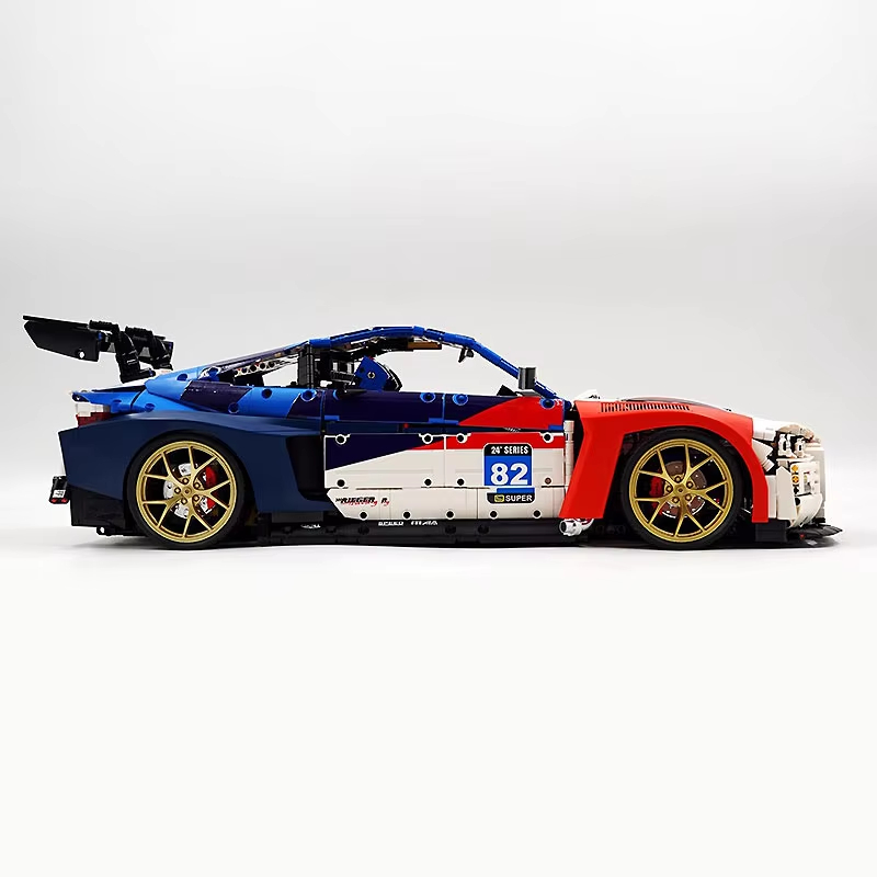 JD040 Technical M4 Car 1:8 Scale Supercar 76922 Racers Vehicles Model MOC-161785 Building Blocks Bricks Toy Birthday Gifts