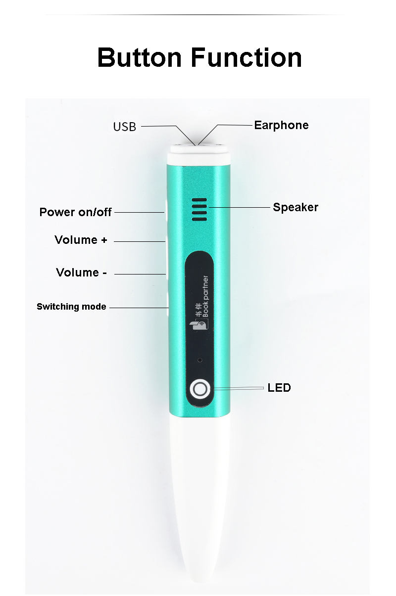 2025 Hot Sale Children Learning Reading Pen for Kids Learning Languages Talking Pen for Kids Know Things