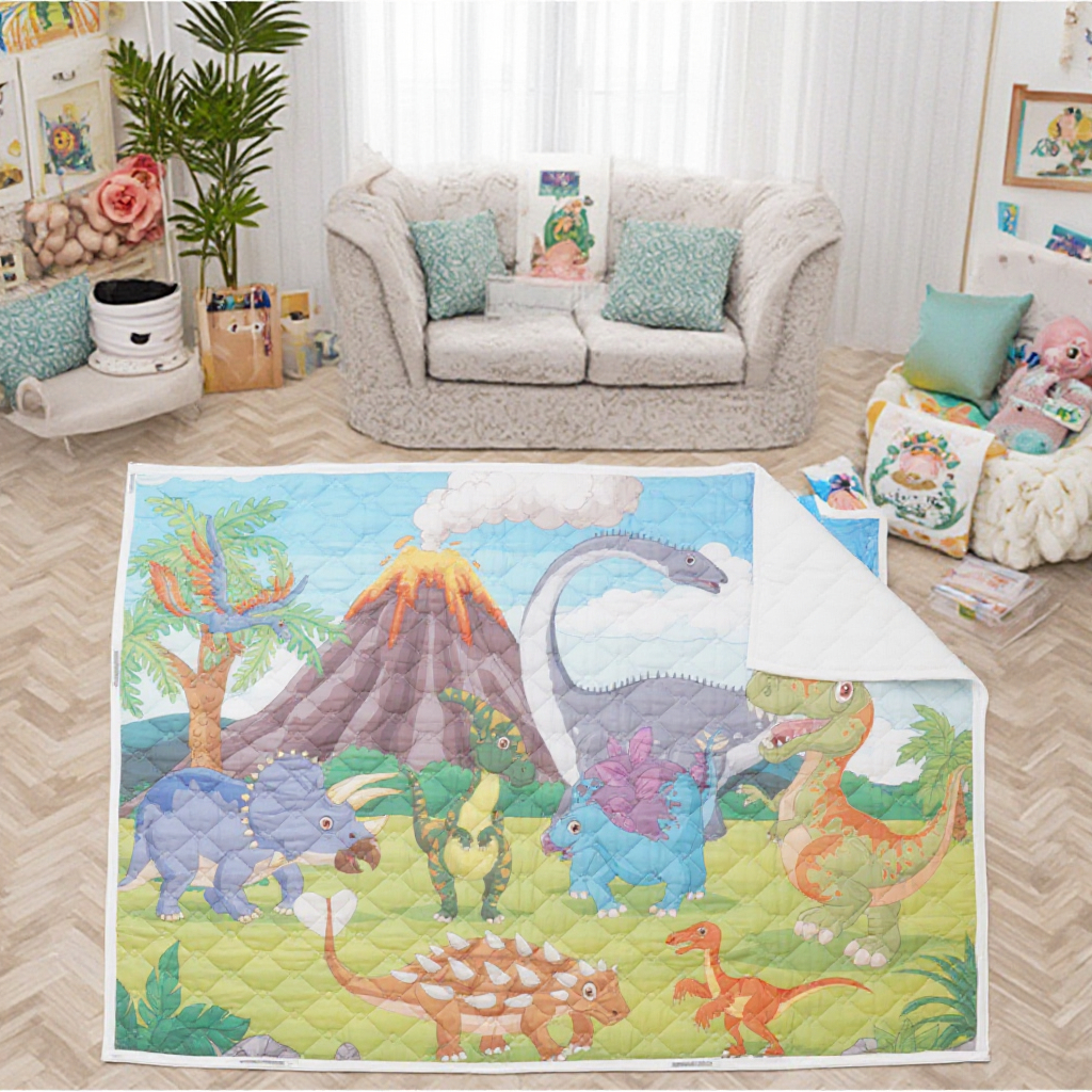 Quilted Super Soft Kids Play Gym Mat Educational Baby Crawling Mat Soft Toy Picnic Use 150x200cm