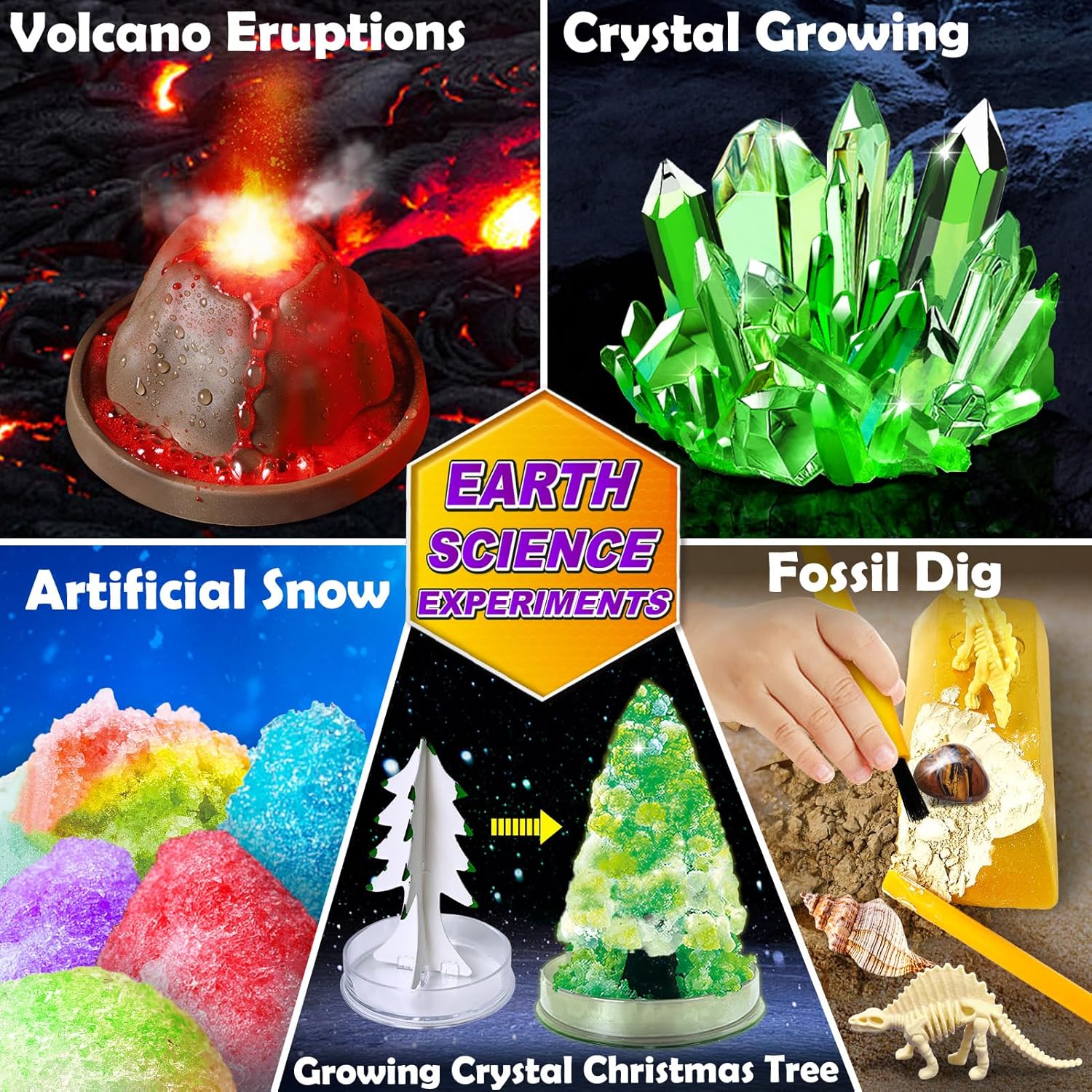 150 Experiments Plush Science Kits For 7-9Y Kids Steam Educational Project Toys Unisex Birthday Gifts Volcano Chemistry Lab