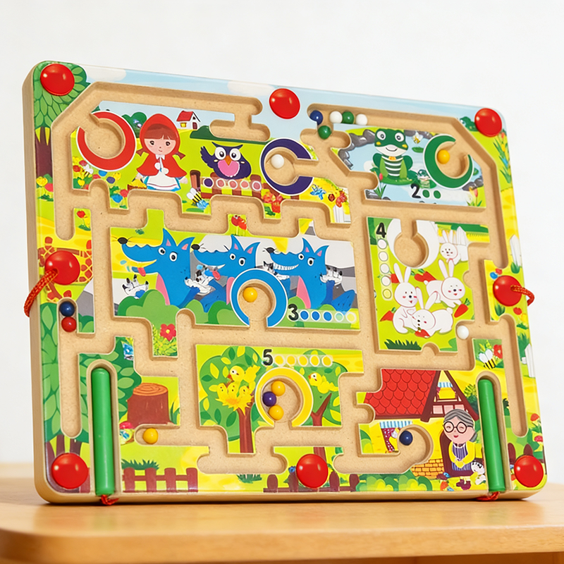 Early Learning Magnetic Maze Toys Montessori Educational Intellectual Development Activity Toys for Kids
