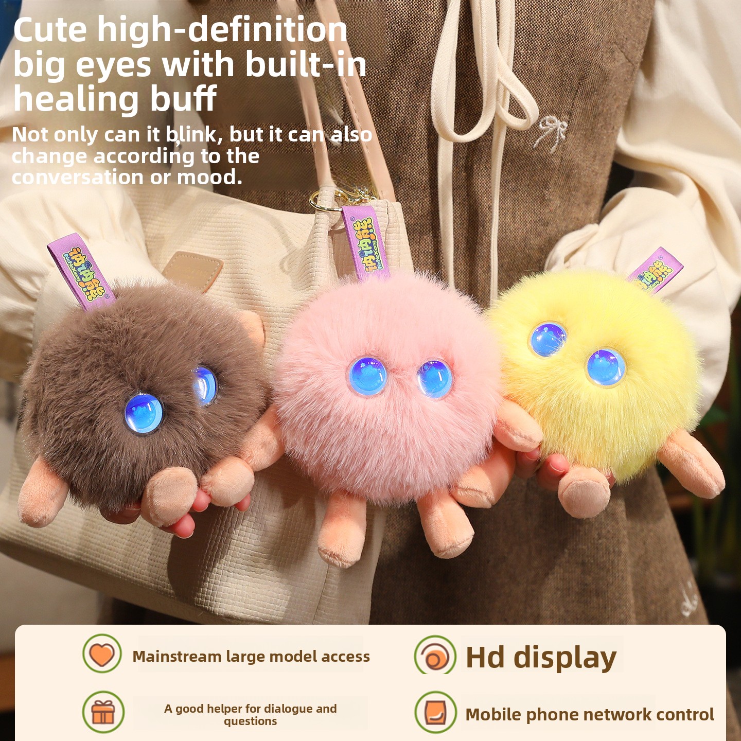 Smart Talking AI Plush Toy with English Teaching &amp; Language Learning Storytelling Robot Custom Design for Kids