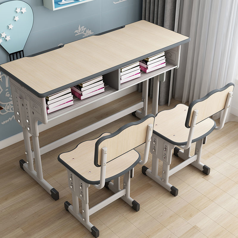 Elementary School Stem Classroom Student Desk Double Seat Desk And School Class Chair Chair To Study School Desk Wood Furniture