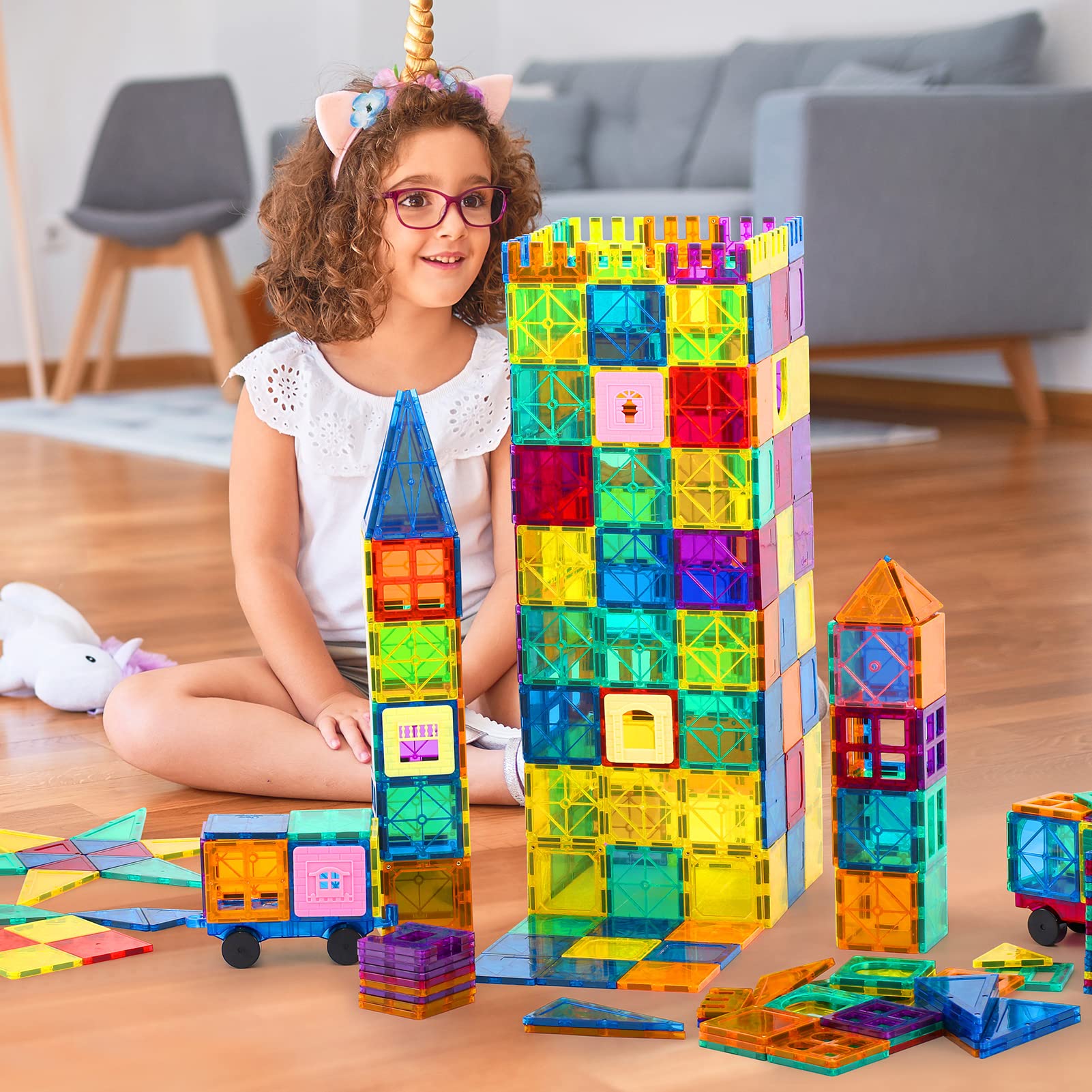 20pcs Cheap High Quality Children Educational Toys 3d Magnetic Building Blocks Tiles Toy Sets