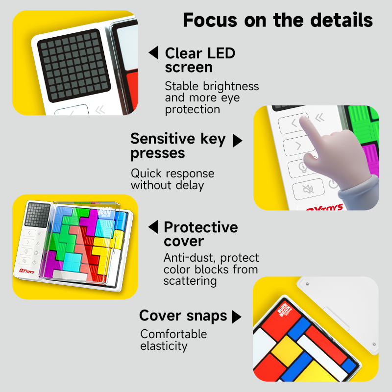 Hot Sales Qiyi Super Blocks Pattern Matching Puzzle Logical Brain Smart Puzzles Interactive Game Educational Toys for Kids