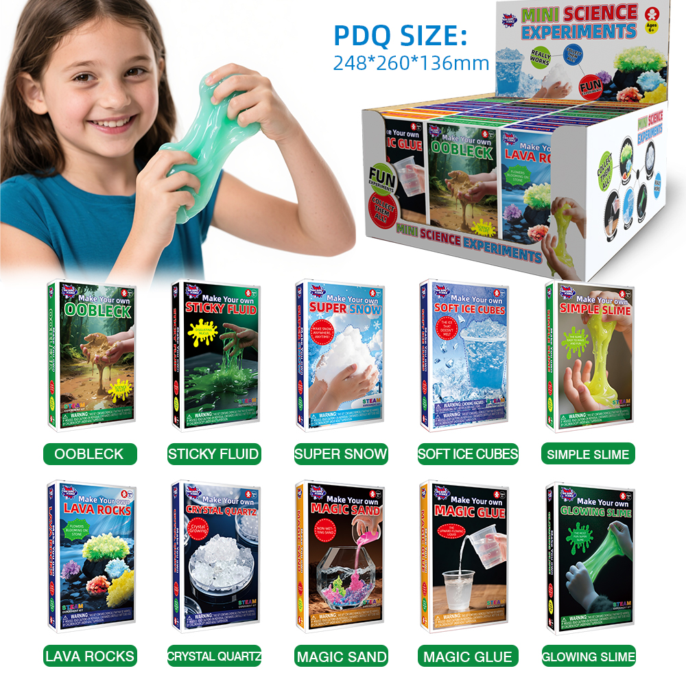 Pocket Science 10-Piece Experimental Kits Science Kits For Kids Educational Scientific Toys Gifts