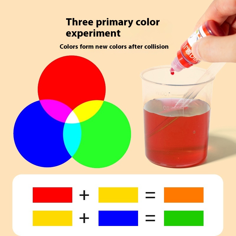 Young Kids' Colorful DIY Science Experiment Set Three Primary Wood Test Tube Stem Educational Musical Toy Cross-Border Teaching