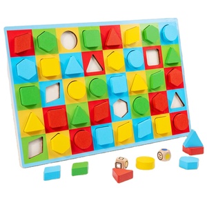 2312 Wooden Shape Color Matching Stem Educational Baby &amp; Toddler Kids Toys