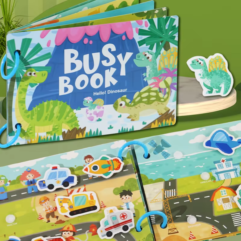 Montessori Early Education Quiet Book Cartoon Autism Sensory Toys Travel Toys for Kids