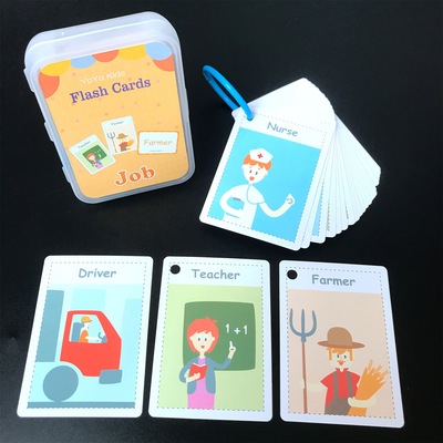 Factory Wholesale 22 Styles Phonics Memory Flash Cards Learn English Animal Color Fruit Mathematics Early Education Toy