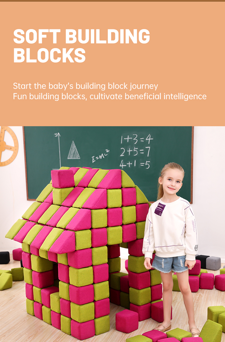 Ropecube Magnetic Fabric Blocks for Toddlers Indoor Soft Play and Learning, Safe Building Toys for Kids and Preschool Activities