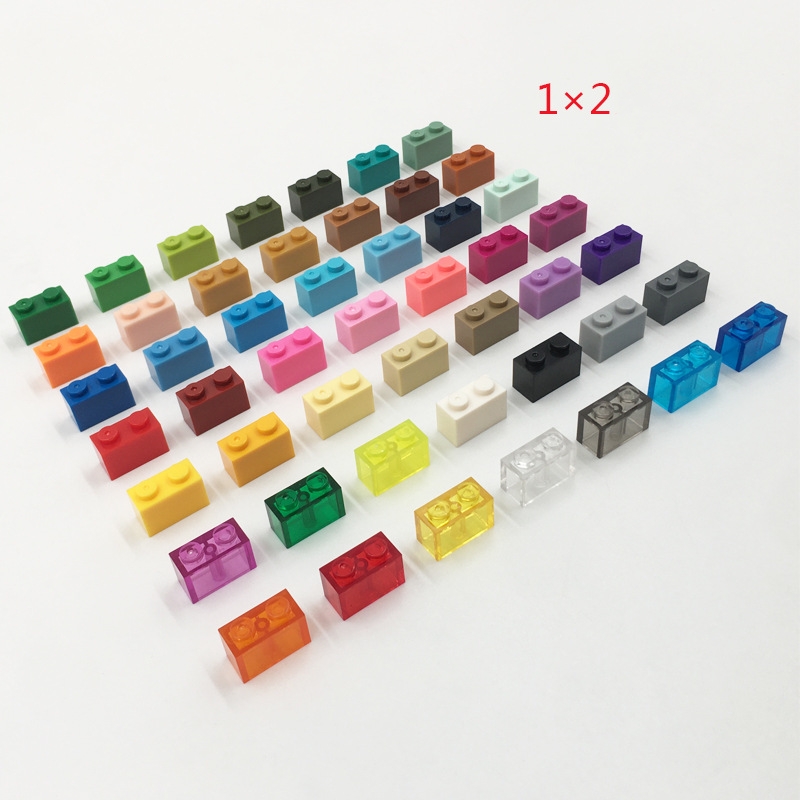 MOC Bricks 3004 1KG 1x2 Dots High Brick Plastic Multi-Color Small Particle MOC Compatible Building Block Set Model Toy for Boys