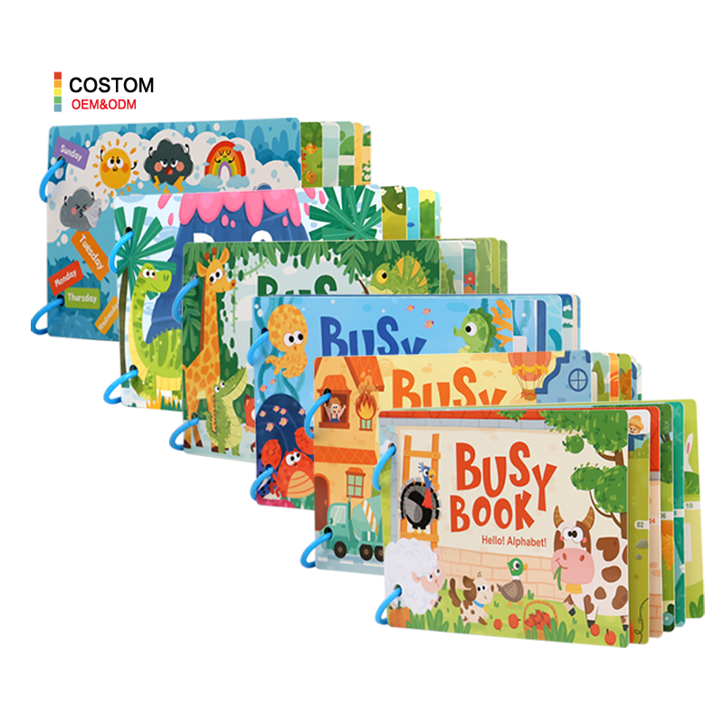 Montessori Felt Paper 3d Puzzles Busy Book Board Sets Matching Games Educational Learning Math Toys for Kids Boys Girls