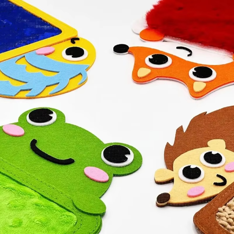 8pcs One Set Multi-functional Animal Sensory Pads, Montessori Sensory Toys for Children, Hand-eye Coordination Educational Toys